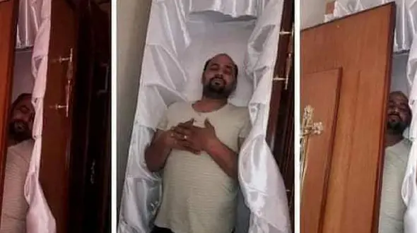 این مرد مرگ خود را پیش بینی کرده بود / شوخی که به مرگ رسید + عکس