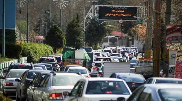 ترافیک سنگین در محور هراز