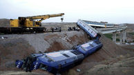 اولین عکس از حادثه قطار همدان - مشهد / عمق فاجعه را ببینید