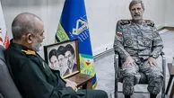 دیدار سرلشکر حاتمی فرمانده کل ارتش با سرلشکر وحیدی فرمانده کل سپاه 