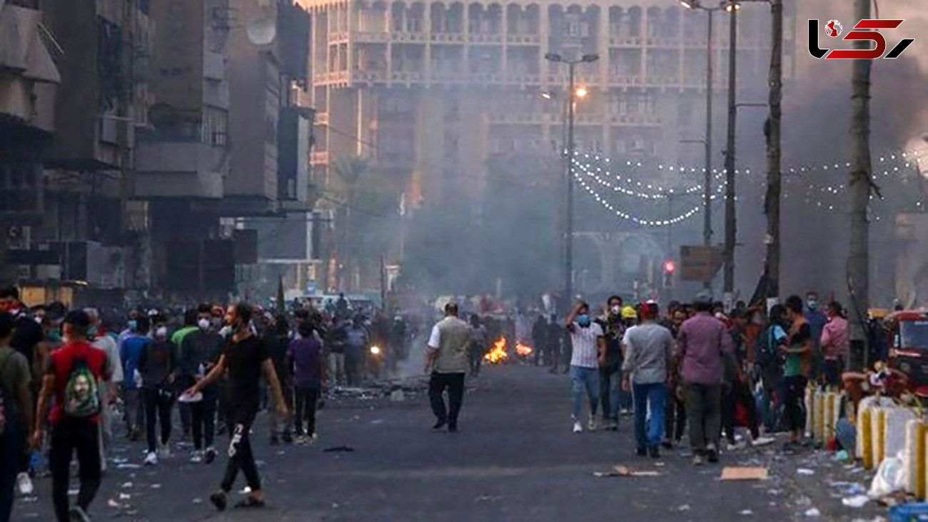 انفجار بمب در میدان التحریر بغداد طی تظاهرات "جمعه پایداری" + عکس