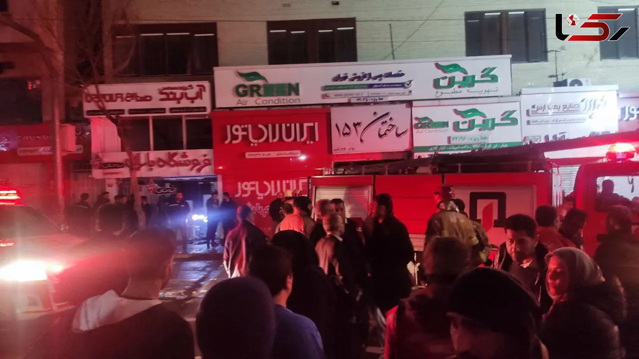 گزارش میدانی خبرنگار رکنا از آتش سوزی خیابان بهار / آتش مهار شد+فیلم و گفتگو