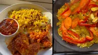 طرز تهیه زرشک پلو با مرغ به زبان فارسی و انگلیسی / فیلم