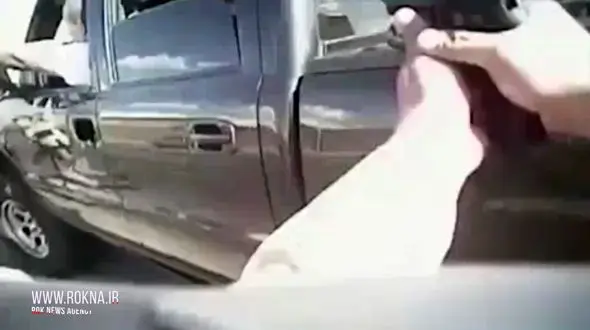 لحظه کشته شدن سارق تلفن همراه با شلیک پلیس + فیلم