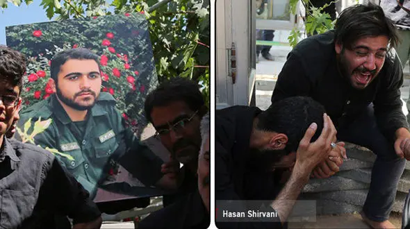 مراسم خاکسپاری شهدای حوادث تروریستی در بهشت زهرا + فیلم و عکس