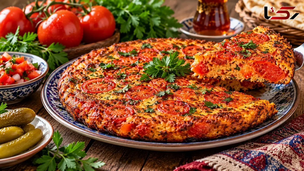 اگر گوجه و تخم‌ مرغ دارید این کوکوی خوشمزه را درست کنید!