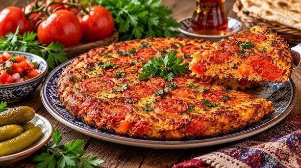 اگر گوجه و تخم‌ مرغ دارید این کوکوی خوشمزه را درست کنید!
