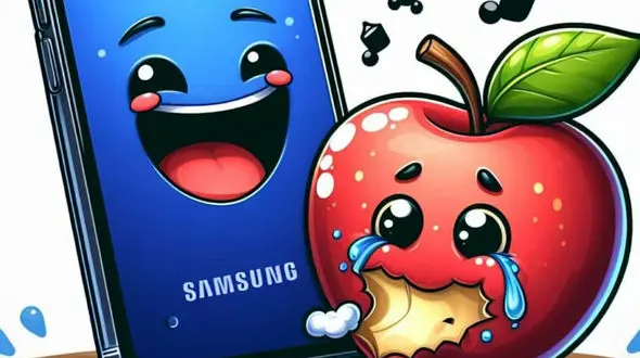 ببینید / تیکه ای که سامسونگ به آیفون انداخت + فیلم