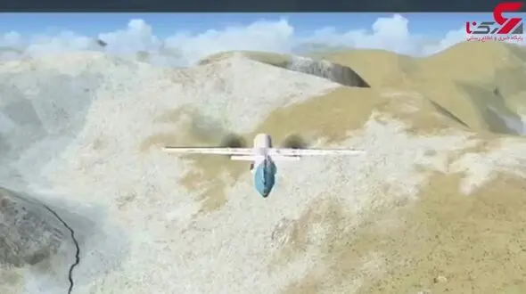 شبیه سازی لحظه ی سقوط هواپیما ATR72  در دنا+ فیلم