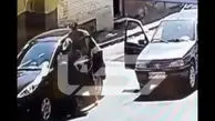 فیلم لحظه سرقت وحشیانه گردنبند زن جوان در بلوار فردوس تهران