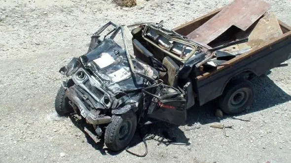 سایه شوم مرگ  روی سر 5 مسافر جاده دلگان + عکس 