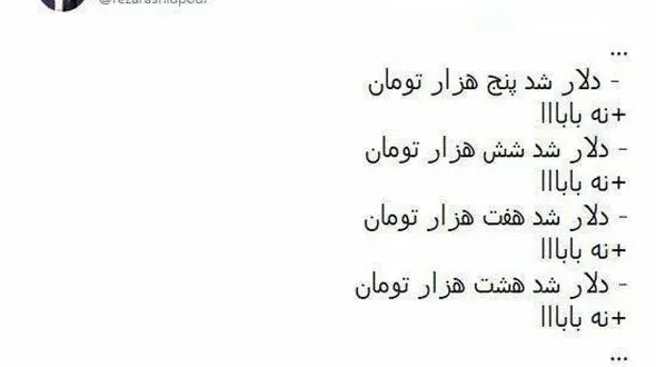 گران شدن دلار از زبان رضا رشیدپور