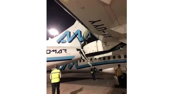 تصادف دو هواپیمای ATR در فرودگاه +تصاویر