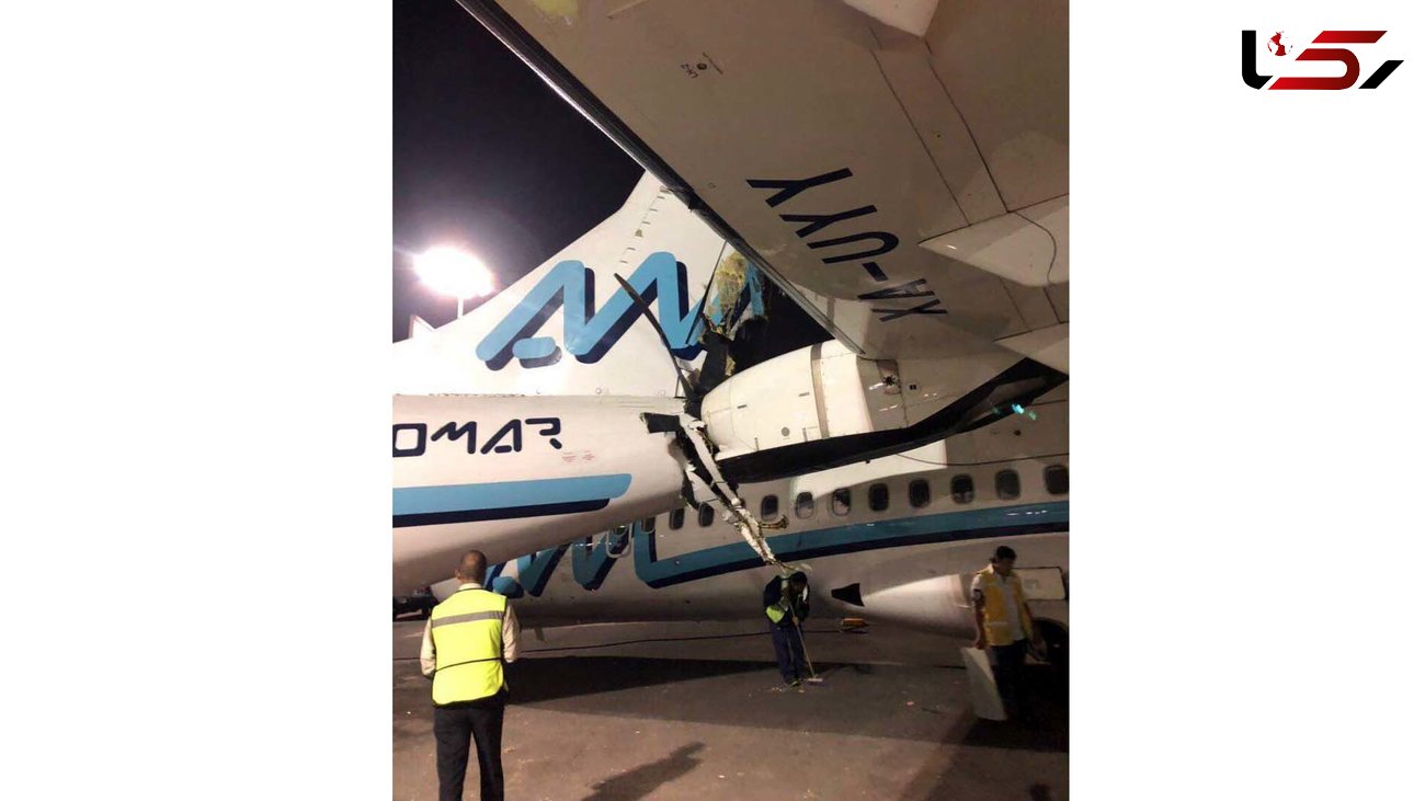 تصادف دو هواپیمای ATR در فرودگاه +تصاویر