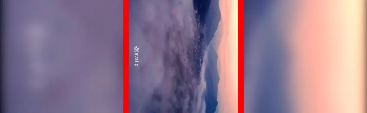 فیلم منظره خیره کننده چلوند از فراز ابرها