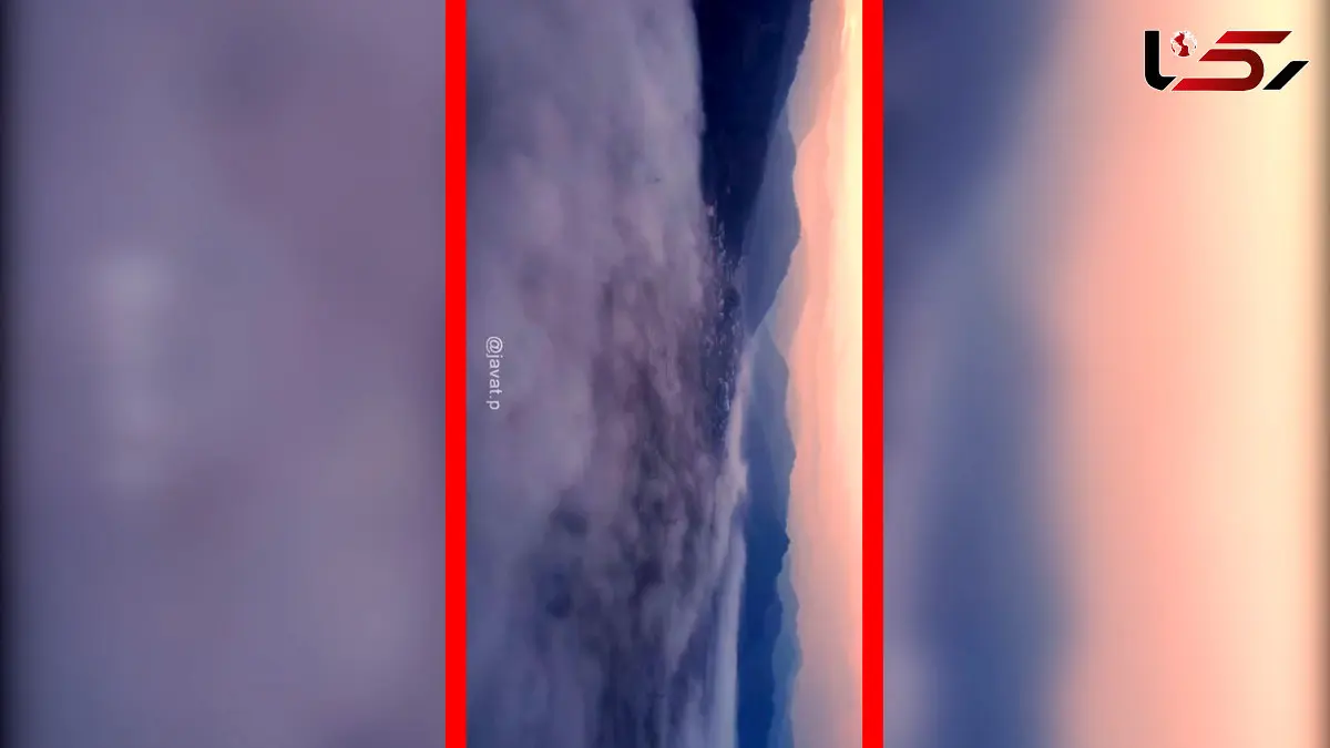 فیلم منظره خیره کننده چلوند از فراز ابرها