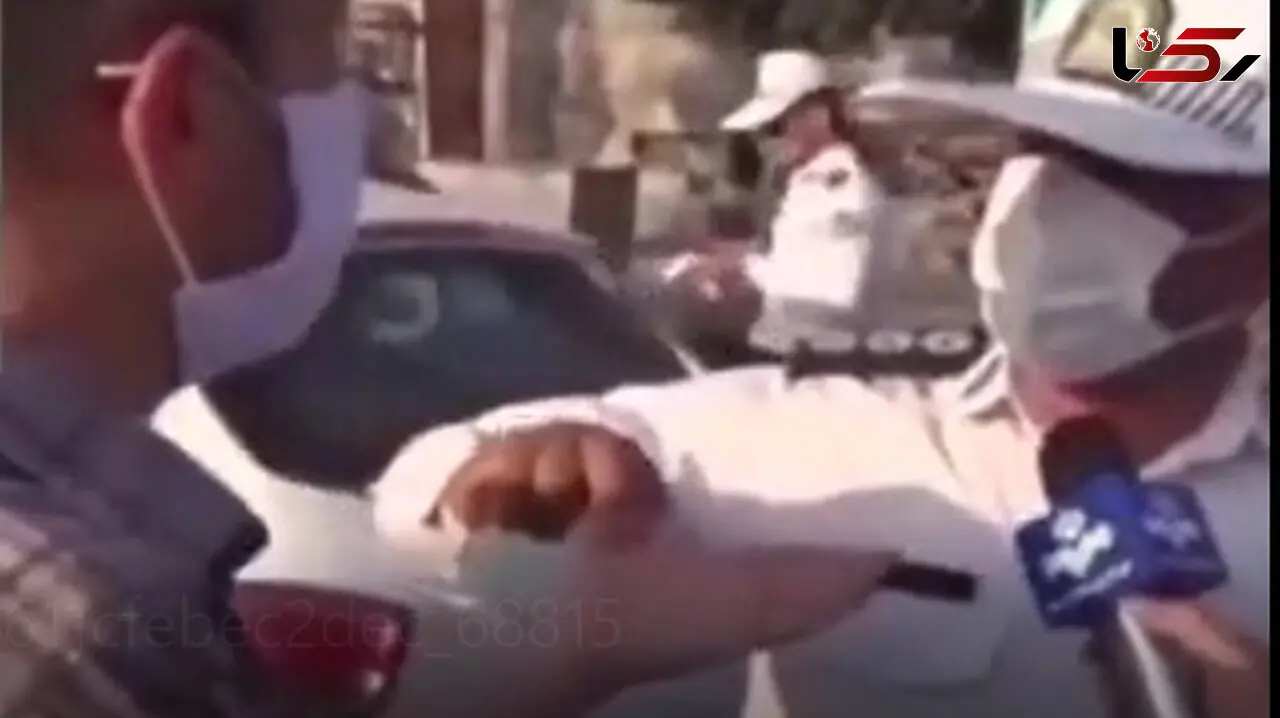 فیلم مچ گیری جالب پلیس راهور از مسافر کرونایی / تو کشاورز نیستی !