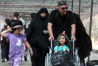 گزارش تصویری از زائران اربعین حسینی در مرز خسروی