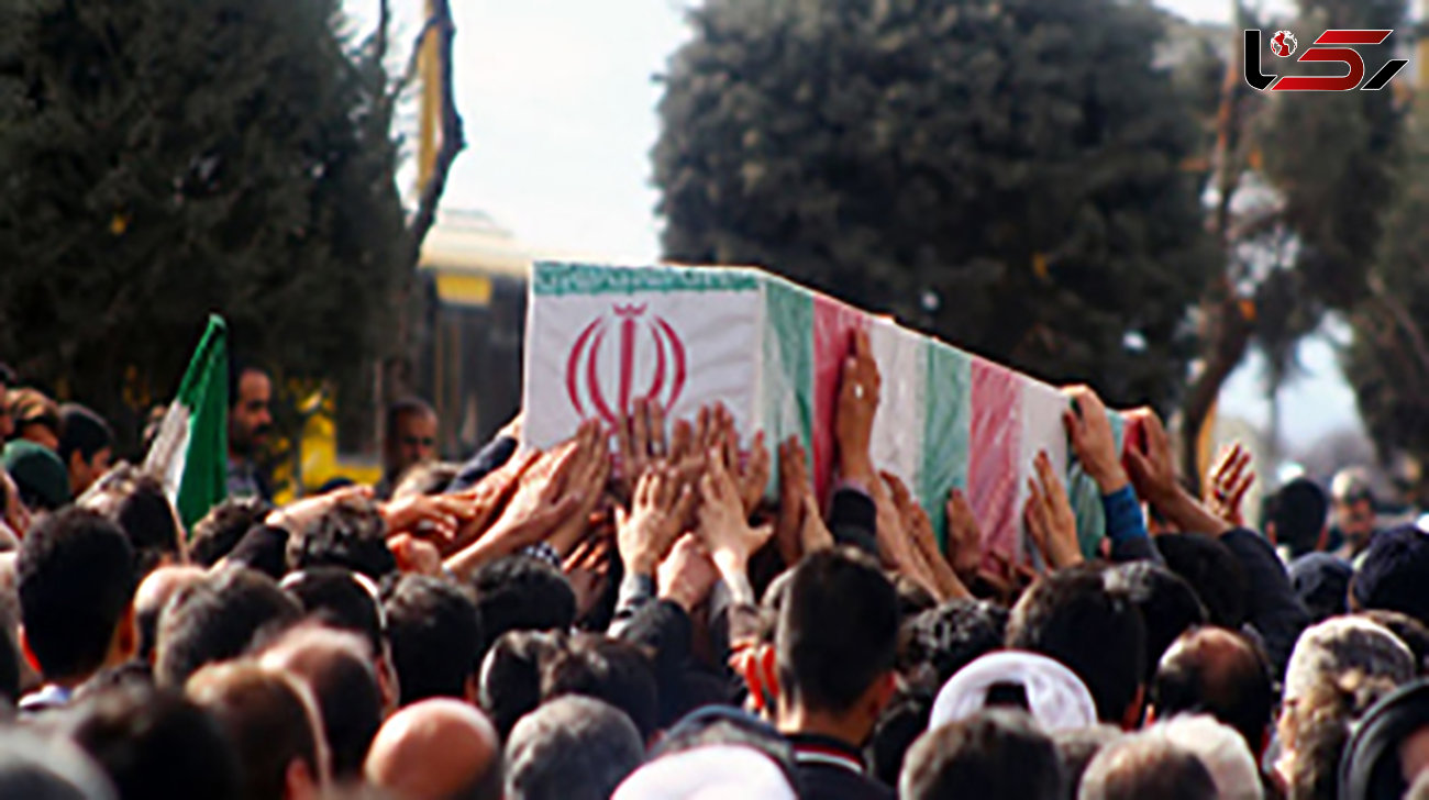 تشییع ۵ شهید گمنام در مازندران