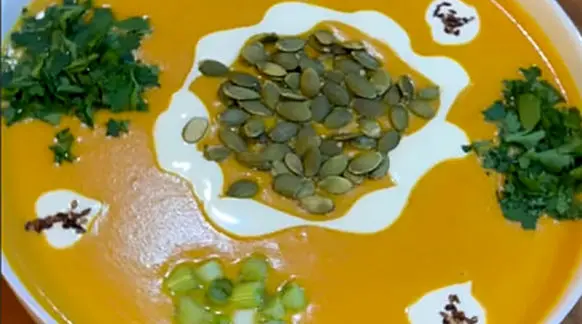 آموزش پخت سوپ کدو حلوایی پرطرفدارترین سوپ فصل پاییز + فیلم