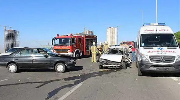  تصادف شدیددر بزرگراه شهید همت +عکس 