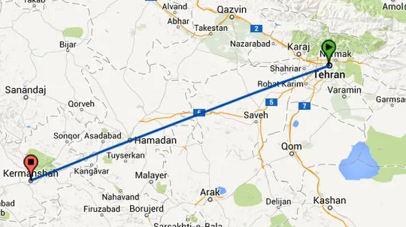 راههای سفر تهران از کرمانشاه چطوری ممکن است