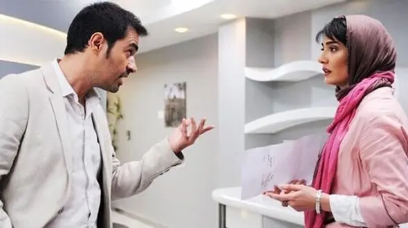فیلم / سکانس جنجالی شهاب حسینی و همسرش / اگر اینجا رو روی سرت خراب نمیکنم بخاطر همون عشقه