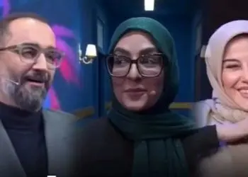 فیلم / عاشقانه عجیب روی آنتن صدا و سیما /  نیما کرمی مجری تلویزیون در برنامه شب یلدا اینطور قربون صدقه همسرش رفت !