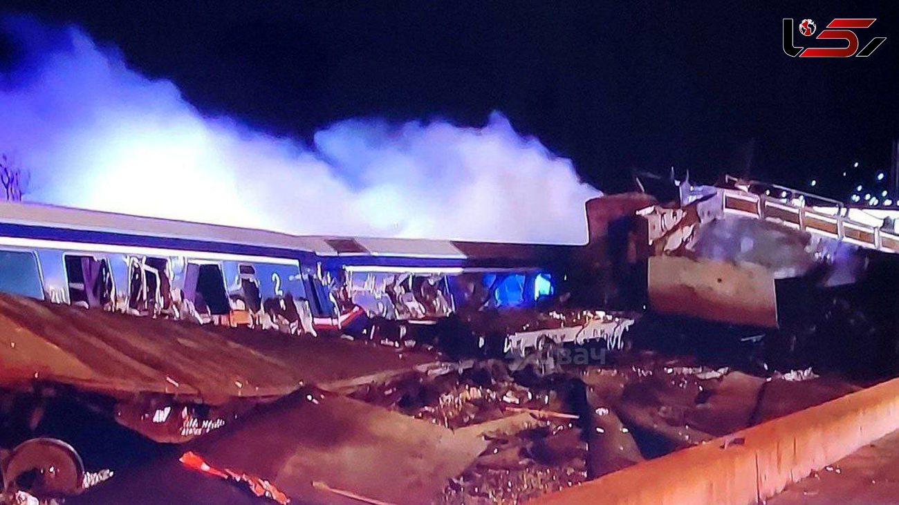 26 کشته در تصادف هولناک 2 قطار در یونان + فیلم