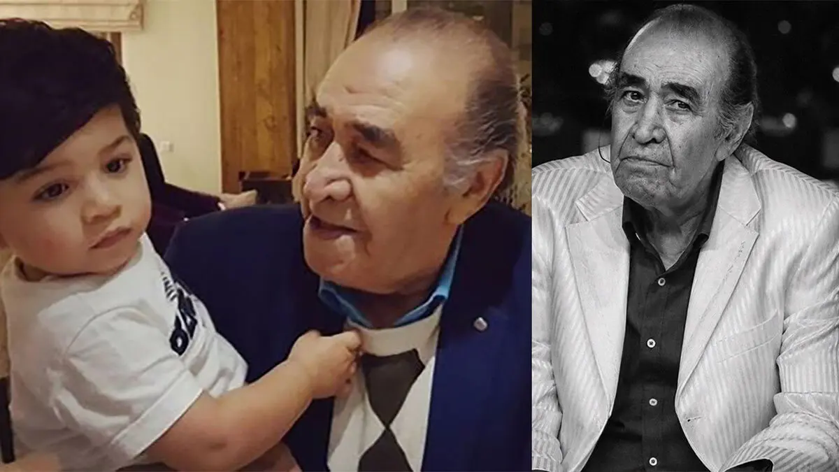 صدای ارشان، نوه استاد ایرج، در کنار پدربزرگش / همخوانی شیرین باورنکردنی که وایرال شد
