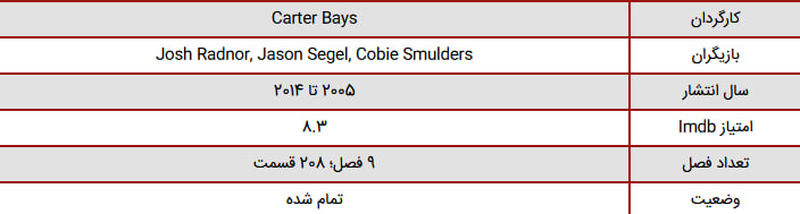 سریال How I Met Your Mother