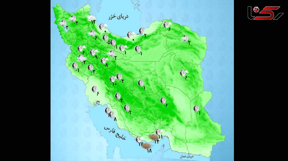 ورود سامانه بارشی از فردا در سراسر کشور 

