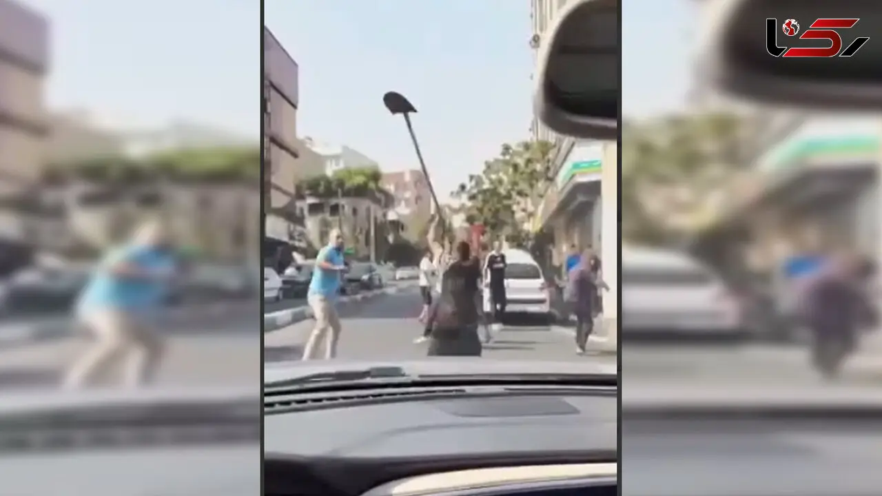 فیلم / بازداشت 8 نفر در پی نزاع دسته‌جمعی در سعادت‌آباد تهران