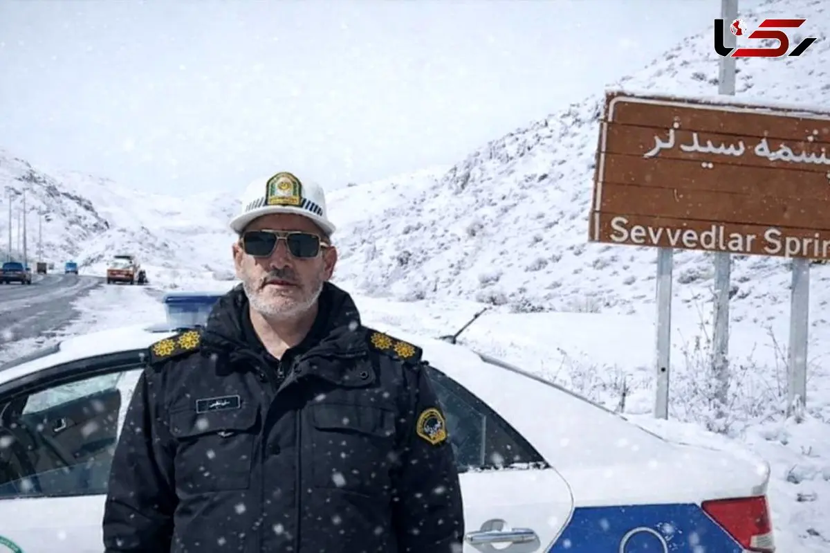 کندی تردد در جاده قدیم میانه – هشترود به دلیل بارش برف و کولاک