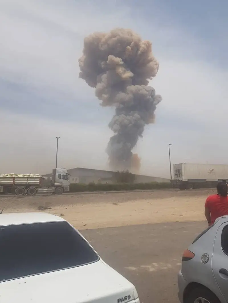 انفجار در اسکله