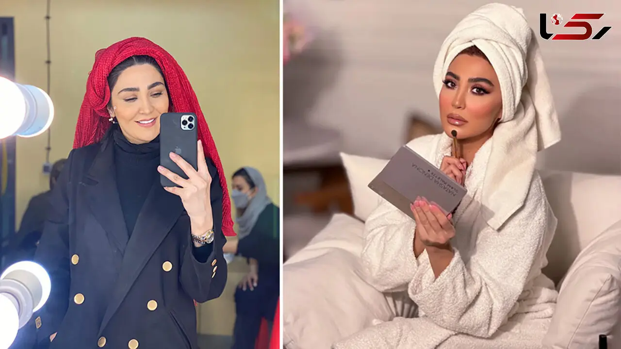عکس های شیک و مجلسی مریم معصومی بازیگر با حوله تن پوش سفید