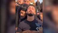 فیلم گریه های سوزناک داماد عراقی در مراسم خاکسپاری بستگانش که در جشن عروسی زنده زنده سوخت