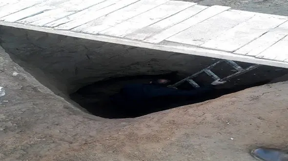 تونل 7 متری دزدان برای سرقت از بازار طلافروشان عجب شیر لو رفت + عکس