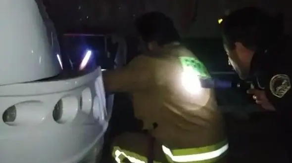 تصادف مرگبار اتوبوس با نیسان / راننده نیسان در دم جان باخت