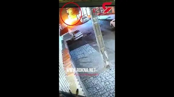 فیلم لحظه آتش زدن یک خودرو در آبادان / مردان ناشناس فراری اند
