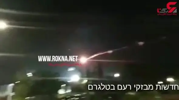 لحظه پرتاب موشک از نوار غزه به شهرک صهیونیست نشین +فیلم 