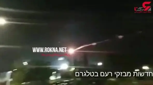 لحظه پرتاب موشک از نوار غزه به شهرک صهیونیست نشین +فیلم 