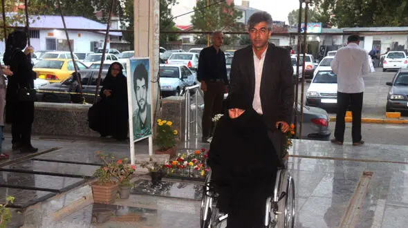 تنها بانوی جانباز ۷۰ درصد گیلان شهید شد+ عکس
