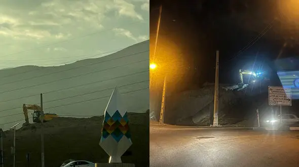 حذف یک تپه در سعادت آباد توسط شهرداری تهران + فیلم و جزئیات ماجرا 