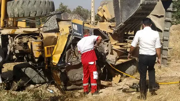 سقوط مرگبار یک دستگاه لودر در منطقه شلال دان باشت