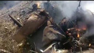 ببینید / سقوط مرگبار دو جنگنده در یک سانحه هوایی + فیلم عجیب