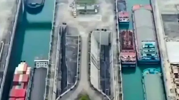 ببینید / کانال پاناما یکی از باشکوه ترین مسیرهای دریایی ساخته دست بشر + فیلم