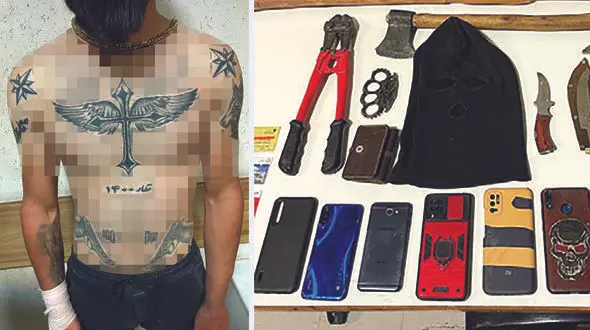 عکس خالکوبی های وحشت آور جوان 22 ساله مشهدی + گفتگوی متفاوت با تبهکار 