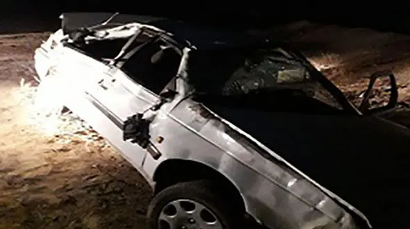 واژگونی پژو با یک کشته در جاده ساوه