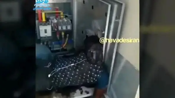 فیلم 16 + / دزد برق در شیراز جزغاله شد